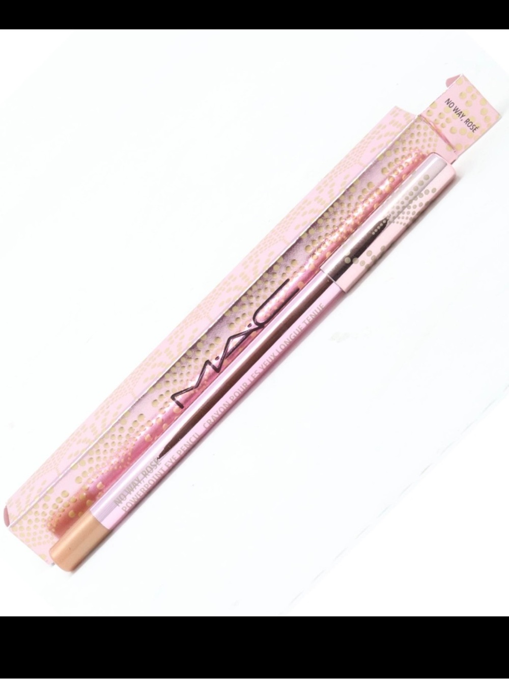 MAC Cosmetics PowerPoint Eye Pencil Bubbles & Bows holiday Shade No Way Rosé